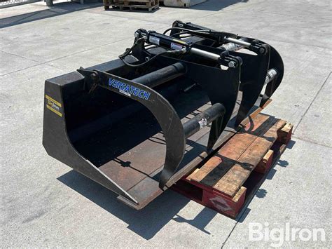 versatech skid steer attachments|versatech grapple bucket.